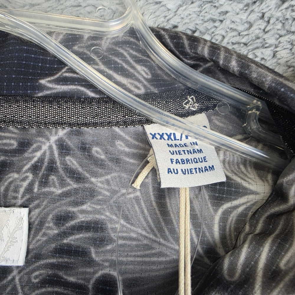 Tommy Bahama Shirt Mens 3XL Black Tropical Island Zone Stretch Button Up NWT - Picture 6 of 11